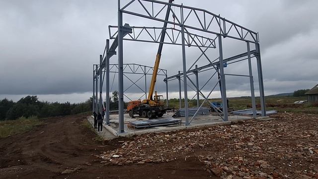 Строительство ангара 18 на 24 на 9,5 под производство оборудования смотреть онлайн