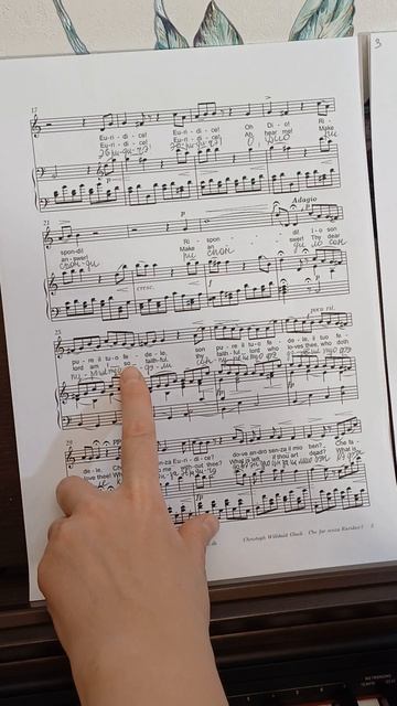 Глюк ария Орфея - разбор второй страницы смотреть онлайн