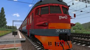 Запуск и смена кабины электропоезда серии ЭР9