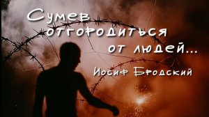 И.А. Бродский — Сумев отгородиться от людей… (by Cats and Music)