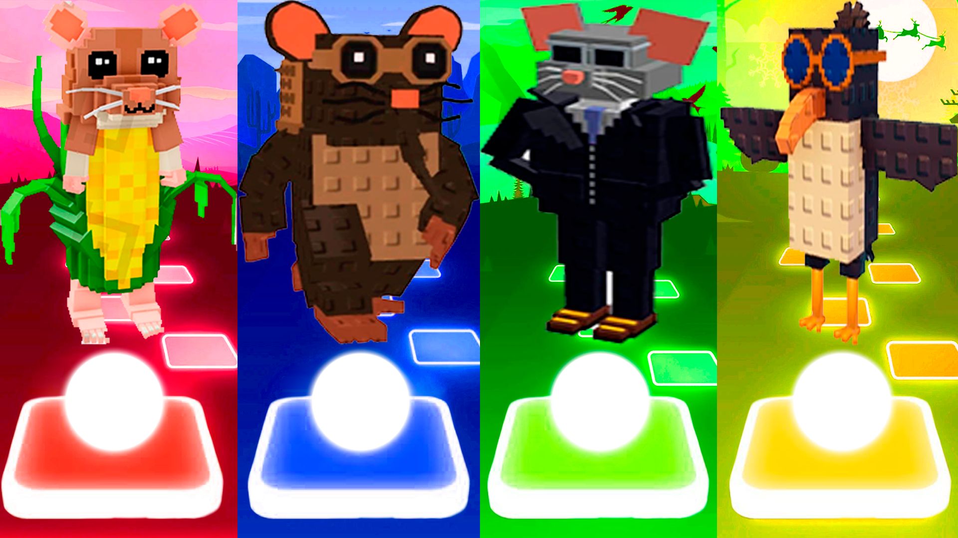 ПИПИ КОРНИ 🆚 ТАЛЬПА ДИ ФЕРО 🆚 ТИМ ЧИЗ 🆚 ФЛУРИ ФЛУРА | Tiles Hop №292 смотреть онлайн