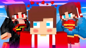 Темная Супергерл Джей Джей влюбилась в Джей Джей ？! - Анимация для Майнкрафта