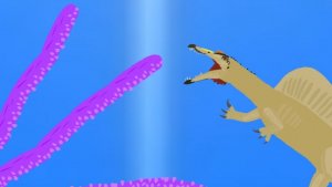 Кракен vs Спинозавр анимация (часть 1)