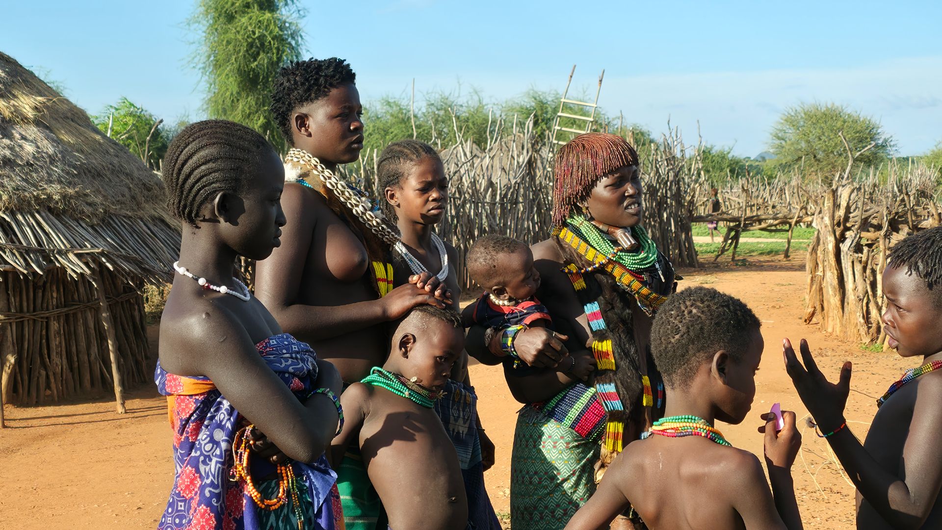 Африканские приключения. день 1. часть 2. племя - Хамер      #эфиопия  #африка #приключения