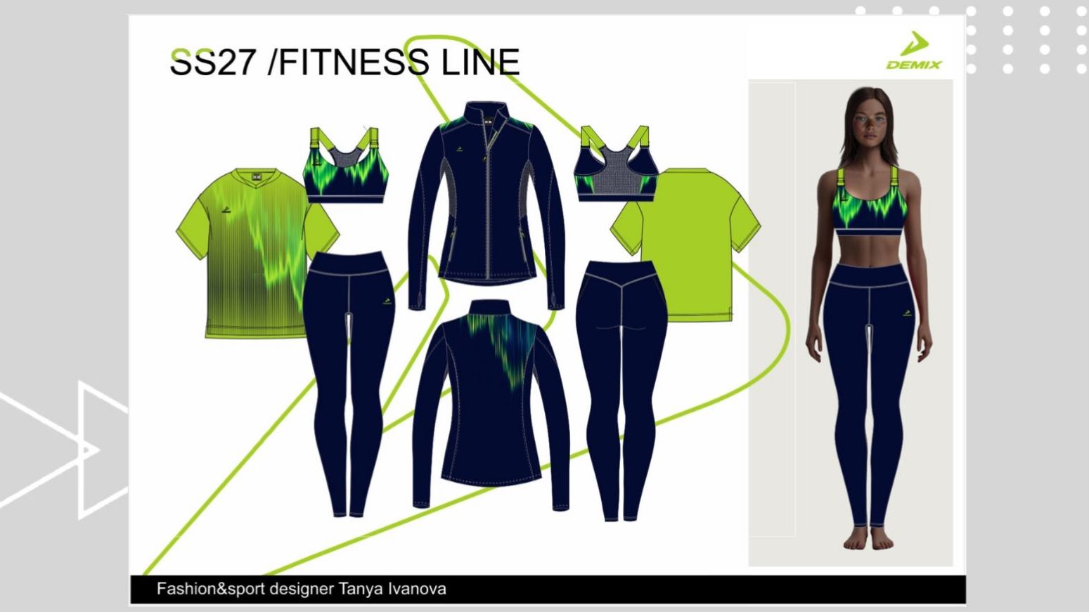 ДИЗАЙН ЛИНИИ ФИТНЕС ДЛЯ БРЕНДА DEMIX
