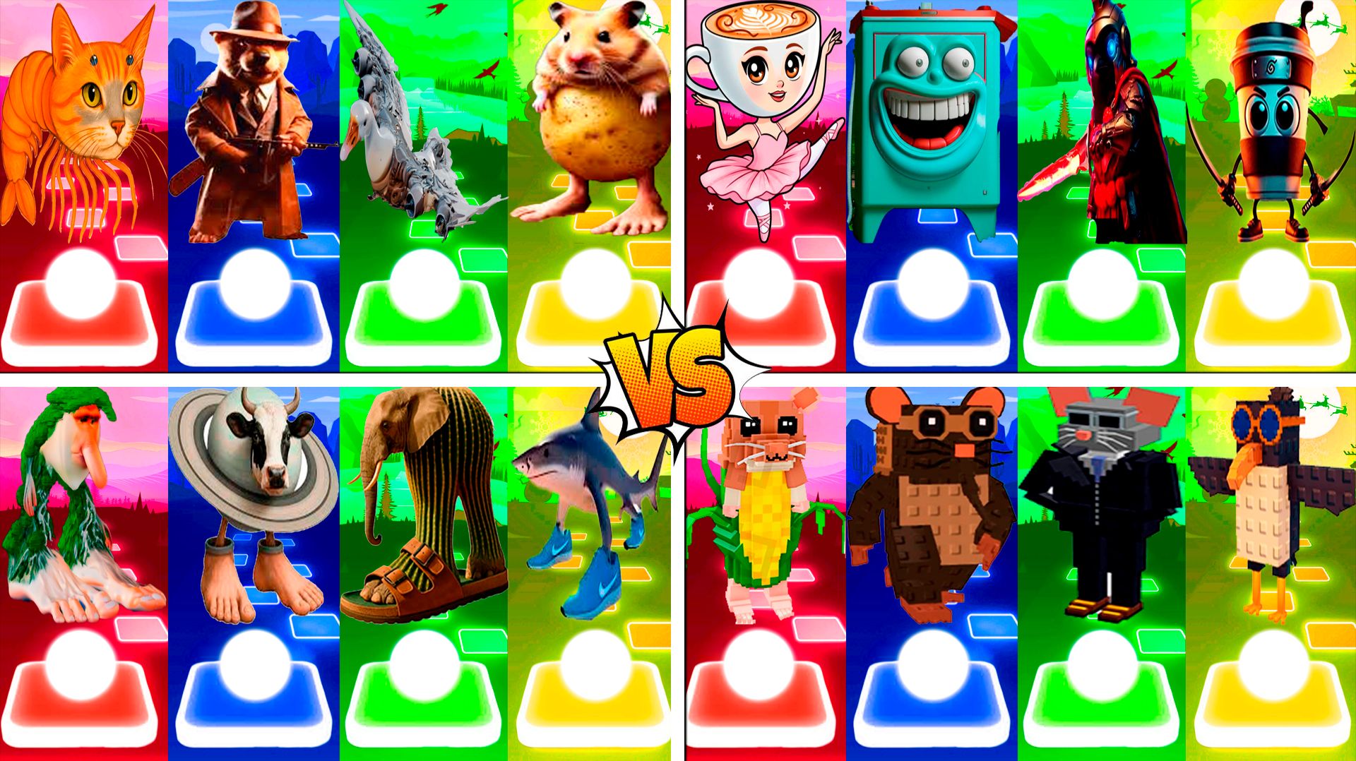 МЕГАМИКС ТРИПИ ТРОПИ 🆚 БОБРИТО БАНДИТО 🆚 ДРУГИЕ БРЕЙНРОТ МЕМЫ | Tiles Hop №289-292 смотреть онлайн