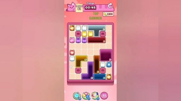Как пройти Уровень 61  в Drop the Cat! (Решение)