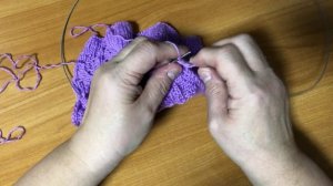 Красивый узор спицами "Бутоны цветов"