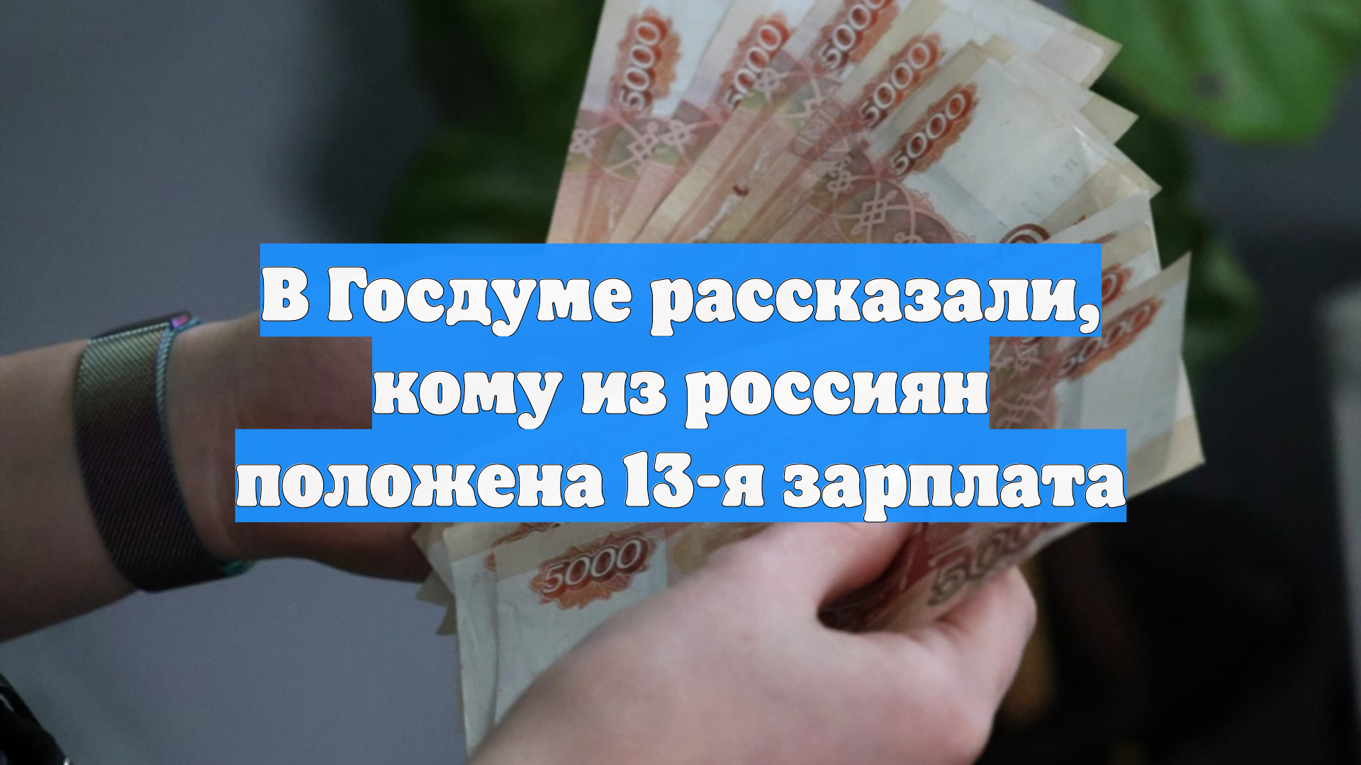 В Госдуме рассказали, кому из россиян положена 13-я зарплата смотреть онлайн