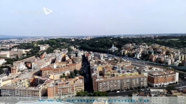 Рим с высоты купола Собора Святого Петра