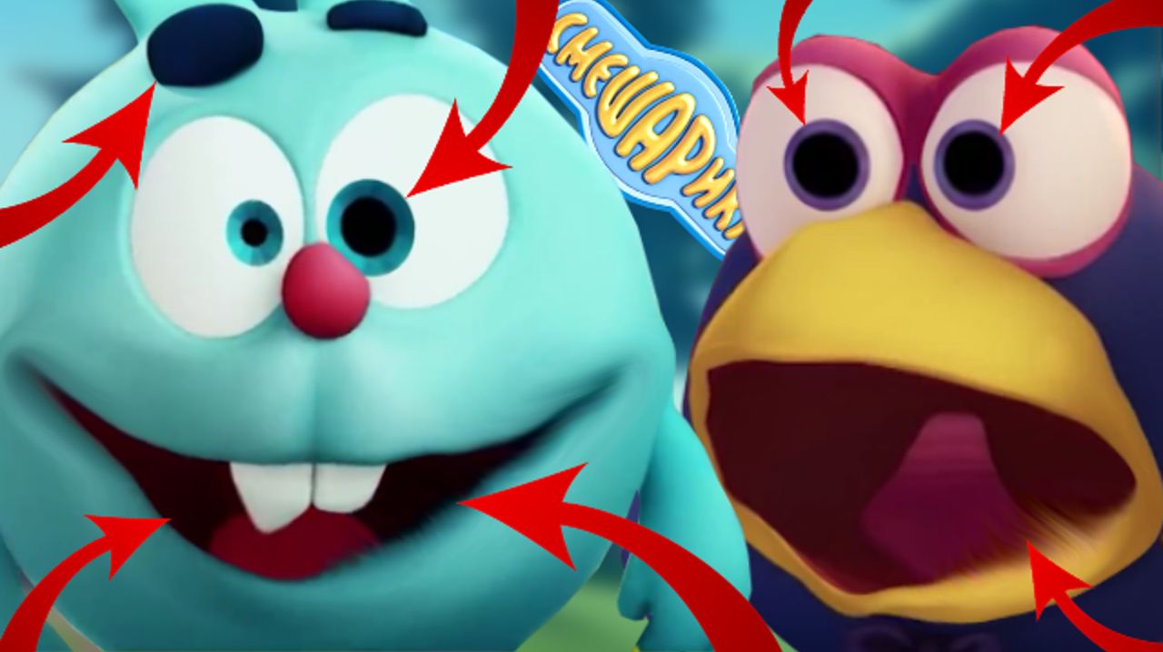 Смешарики. Новые приключения: Все грехи и ляпы | 2-3 серия | "Наказуха" и "Статистика" смотреть онлайн