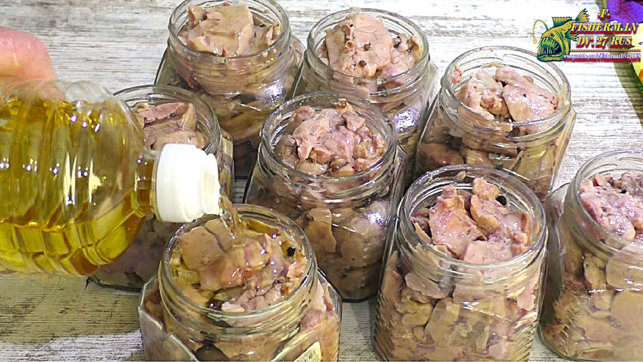 Печень щуки в масле, вкусные консервы из рыбы