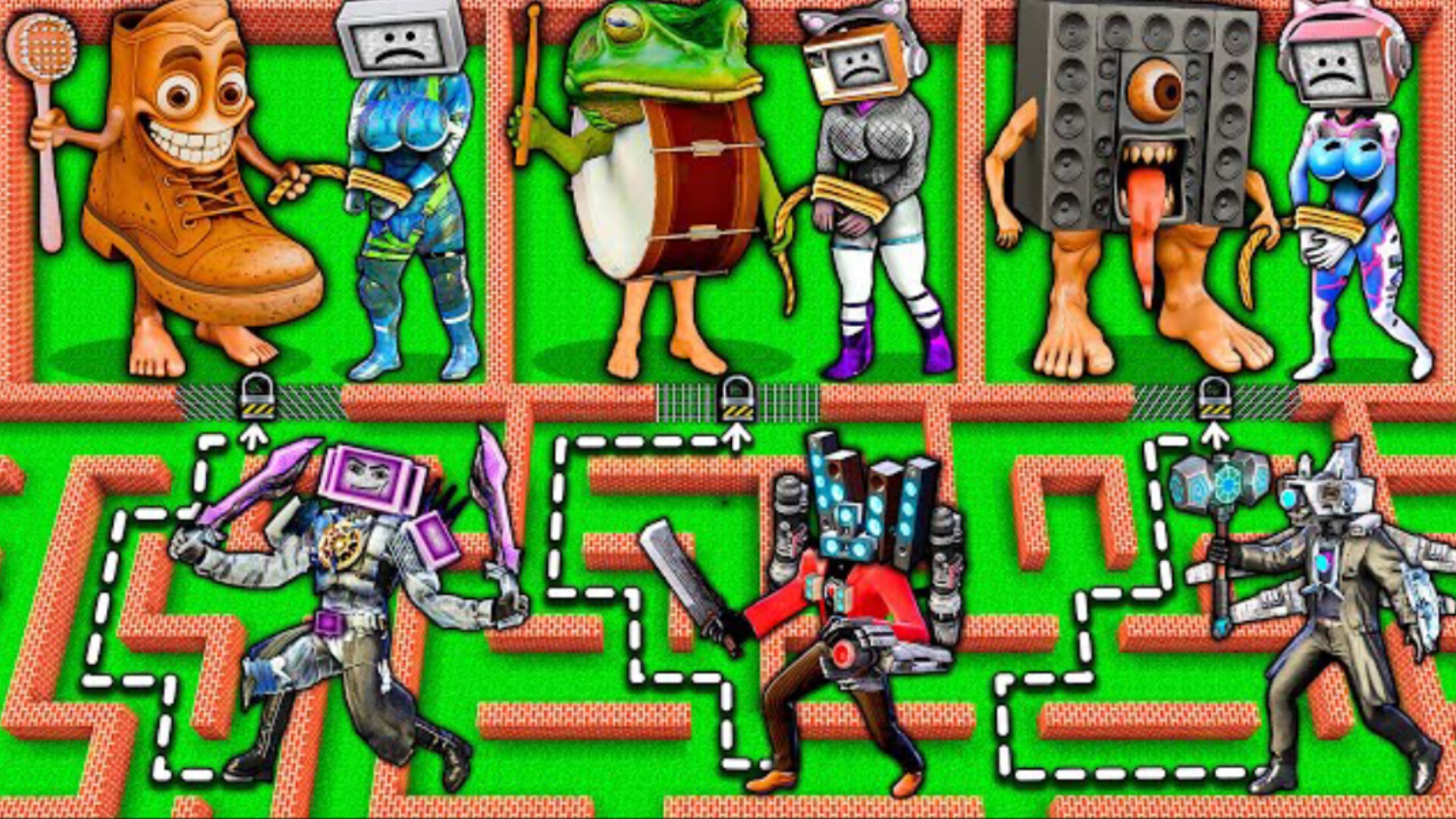 НУЖНО СПАСТИ В ЛАБИРИНТЕ против ИТАЛЬЯНСКИХ МЕМАх в Майнкрафте смотреть онлайн