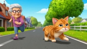 Песенка для детей,Песенки для детей,  Песенка про бабку и кота