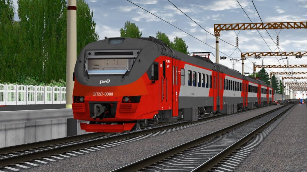 RTrainSim _ Электропоезд ЭП2д. Запуск и управление.