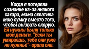 Жизненные Истории/Я потеряла сознание, а мама схватила мою сумку, ей нужны были только мои деньги