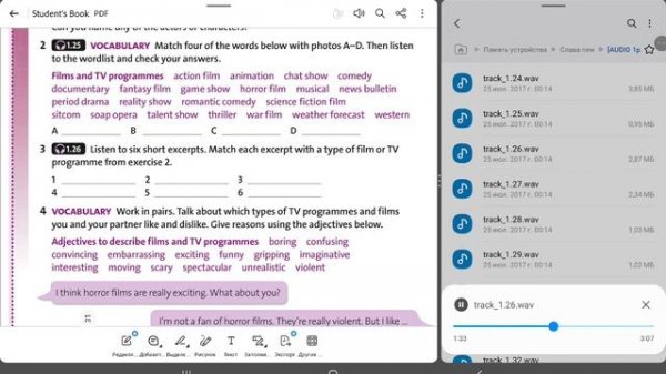 Solutions Pre-Intermediate Student's Book ex.3 p.30 Audio 1.26