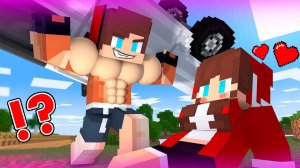 Как СИЛЬНЫЙ Джей Джей спасает девочку Джей Джей из-под машины!! - Анимация для Майнкрафт