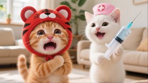 Мультики для детей, котики играют в доктора, мультфильм/мультик детям