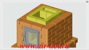 Отопительная подовая печь в двух вариантах