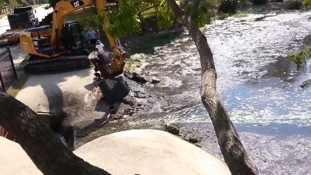 Удаление дамбы ударным молотом. смотреть онлайн