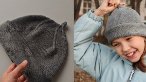 Шапка с пипкой.