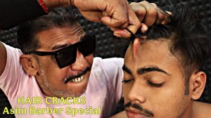 Unlimited Hair Cracking & Intense Head Massage by Asim Barber ｜ Chiropractic Body Cracks ｜ ASMR