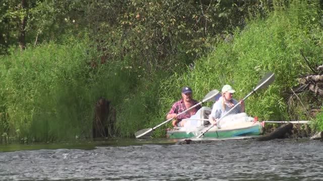 Байдарочный поход Река Кабожа КЭП и компания 2009 г.