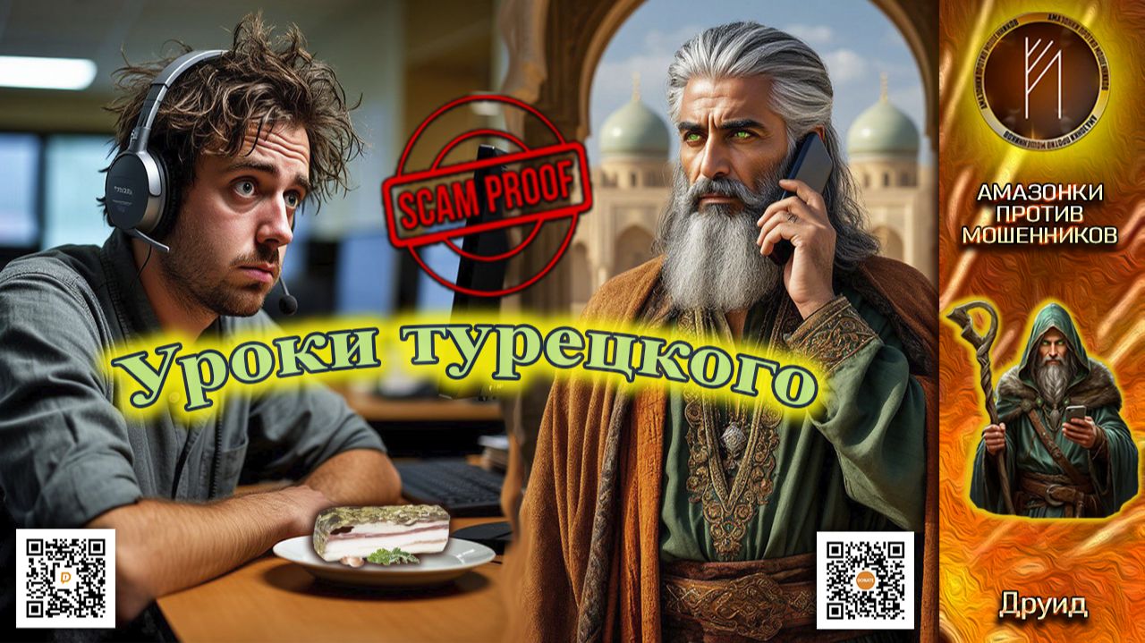 ДРУИД. Уложил звонилку на лопатки знанием турецкого языка. Телефонное мошенничество смотреть онлайн