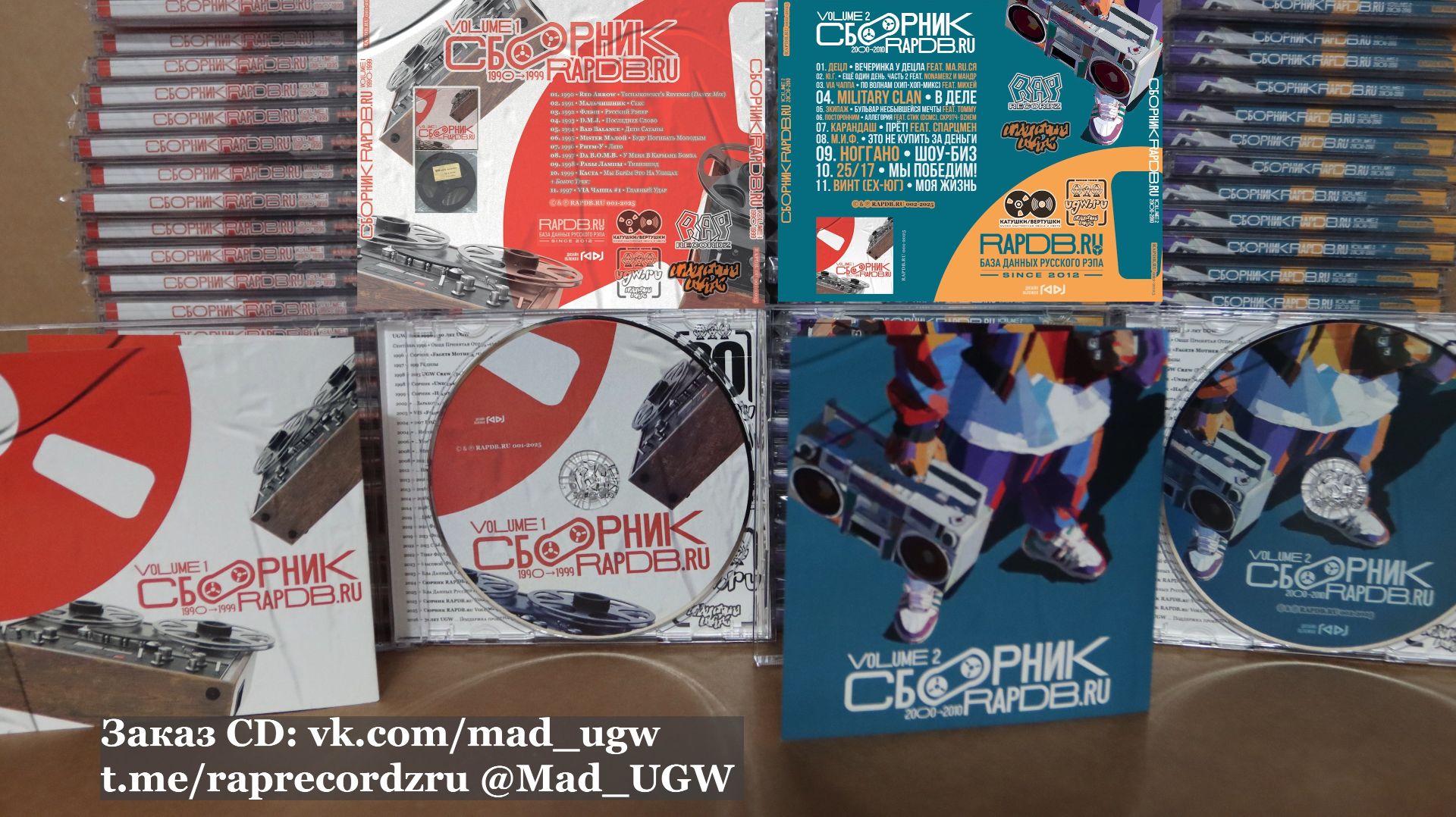 CD Сборники RapDB.ru Volume 1 [1990-1999] + Volume 2 [2000-2010] 2025 смотреть онлайн