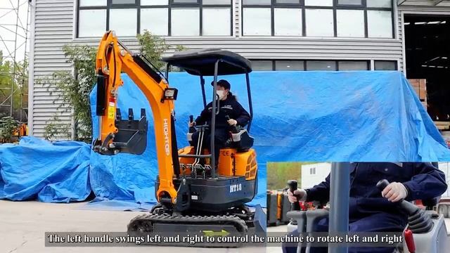 Новый китайский экскаватор Hightop HT18