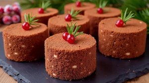 Шикарный Новогодний ДЕСЕРТ! НОВОГОДНИЕ ПИРОЖНЫЕ С вишневой НАЧИНКОЙ. ПРАЗДНИЧНАЯ ВЫПЕЧКА.