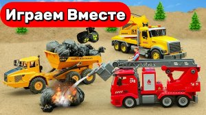 МУЛЬТИКИ ПРО МАШИНКИ И ИГРУШКИ ДЛЯ ДЕТЕЙ 🚗 СТРОИМ ИГРУШЕЧНУЮ ДОРОГУ И ИГРАЕМ В ГОНКИ