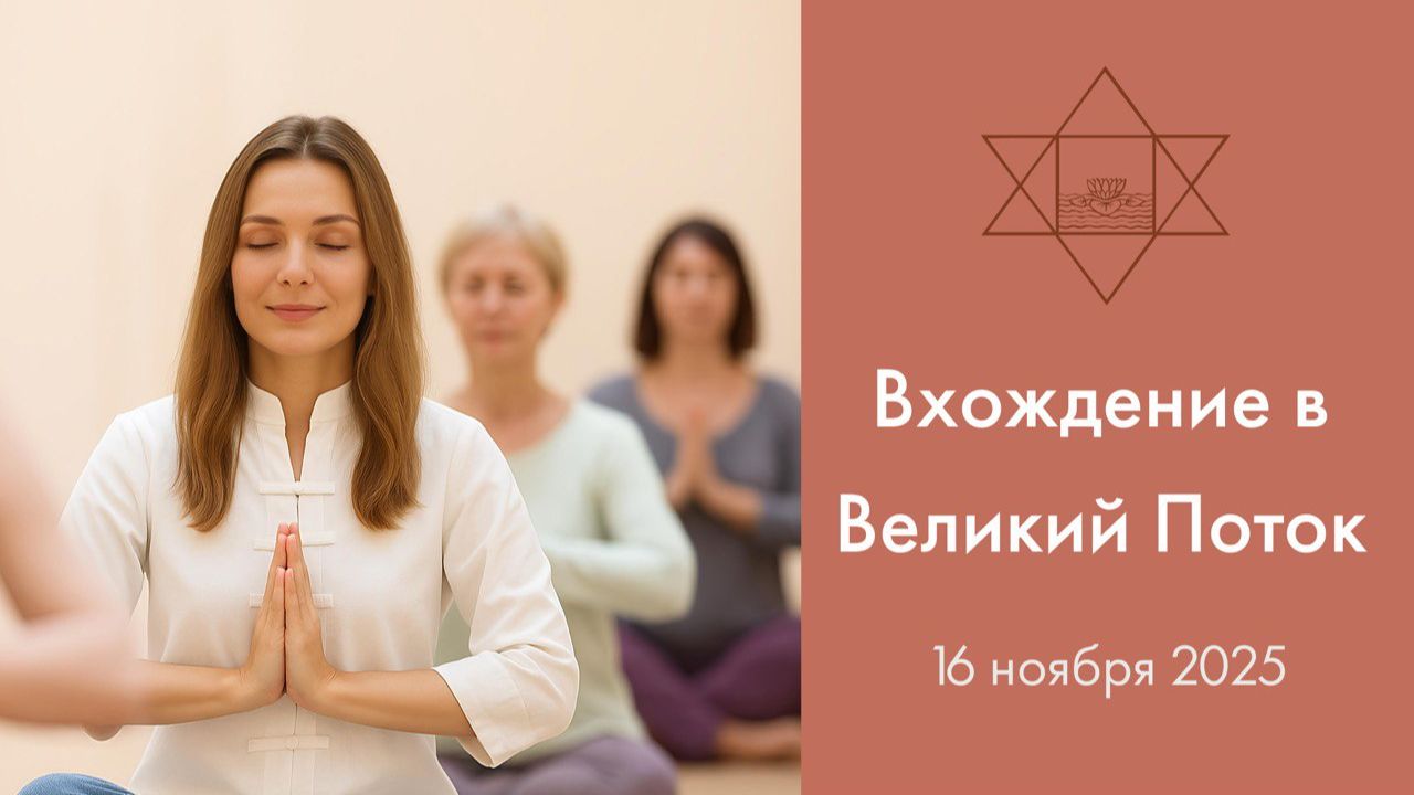 Вводный сатсанг "Вхождение в Великий Поток" / 16.11.2025 смотреть онлайн