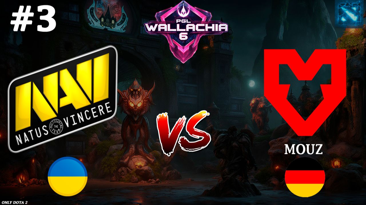 НАПРЯЖЕННАЯ КАРТА ДЛИНОЙ В 65 МИНУТ! | NaVi vs Mouz #3 (BO3) PGL Wallachia S6 смотреть онлайн