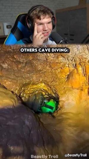 Они СПРАВИЛИСЬ, а ПОСЛЕДНИЙ?.. 🏔️ В Пещерах! #shorts #шортс #эдит #пещера #фонк #интересно #паркур