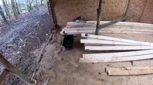 Страусы взаперти ! Работаю в загоне! ХУТОР В ЛЕСУ №885