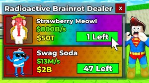 начал с 0 но с Radioactive OWNER шопом !!!УКРАДИ БРЭЙНРОТ! Steal a Brainrot