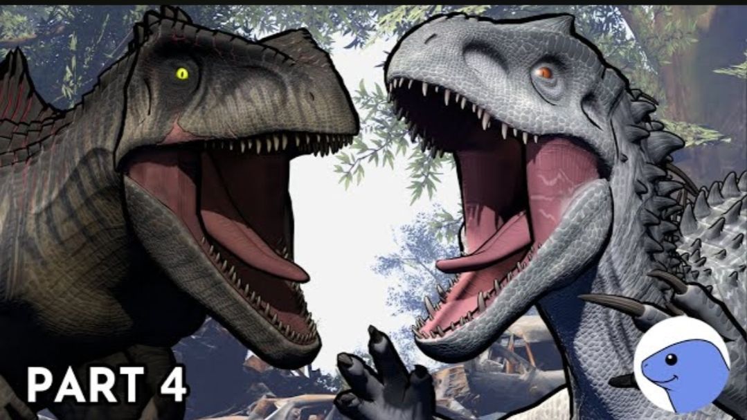 Индоминус Рекс vs Гиганотозавр| Анимация часть 4 (перезалив с Ютуба) смотреть онлайн