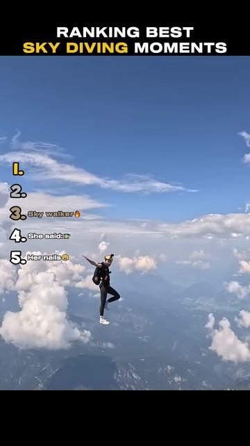 Ranking Best Sky Diving Moments😮 смотреть онлайн