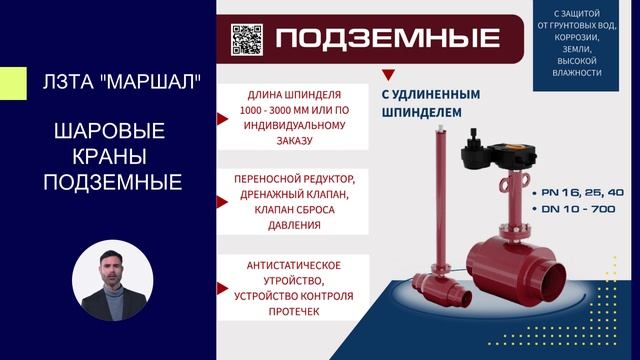 Подземные шаровые краны ТМ 