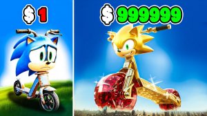 Прокачал Самокат Соника за $1 до $1.000.000 в ГТА 5