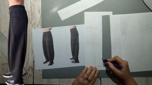 Моделирование. Стильные брюки. Выкройка № 1873.