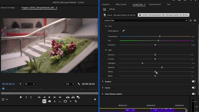 57 Adjusting Light with the Lumetri Color Panel смотреть онлайн