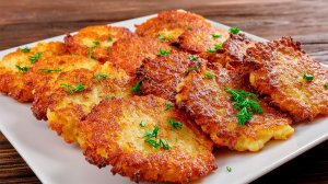 Хрустящие овощные оладьи! Простой рецепт для праздничного стола за 10 минут!