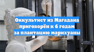 Оккультист из Магадана приговорён к 6 годам за плантацию марихуаны