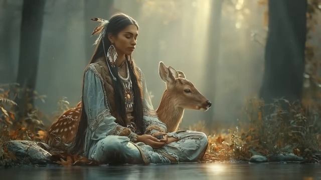 Тишина при свете реки - Музыка флейты коренных американцев для глубокого расслабления и покоя