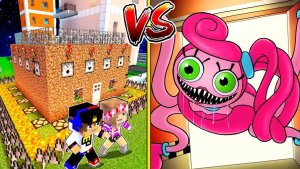 ЗАЩИЩЕННЫЙ ДОМ НУБА И ПРО ПРОТИВ МАМА ХАГИ ВАГИ ДЛИННЫЕ НОГИ В МАЙНКРАФТ ! ВИДЕО ТРОЛЛИНГ MINECRAFT