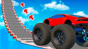 СМОЖЕТ ЛИ МОНСТР-ТРАК ПРОЕХАТЬ ПО СТУПЕНЬКАМ ЛЕСТНИЦЫ В ГТА 5 ?