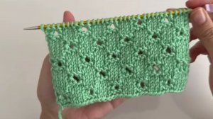 Ажурные узоры спицами простые и красивые - Вязание спицами для начинающих